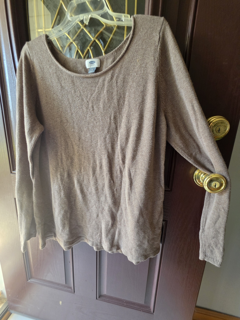 Old Navy Brown Lightweight Crewneck Sweater